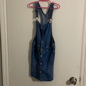 Jean overall dress